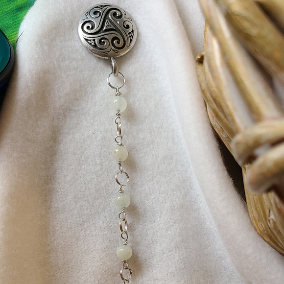 Amazonite with Aquamarine Crystal Pendulum! - Picture 3 of 4